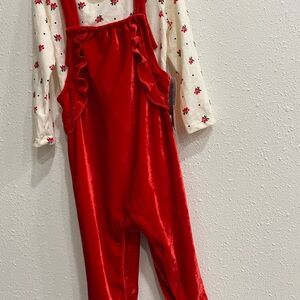 NWT wonder Notion 24 month girl jumper floral red and white.